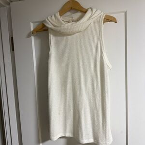 White Sleeveless Sweater